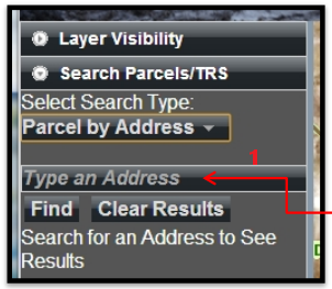 FEMA search parcels/trs component