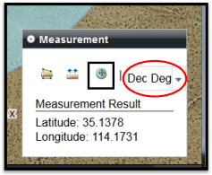 FEMA map viewer window with Dec Deg circled