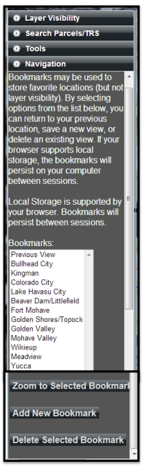 FEMA map viewer navigation component