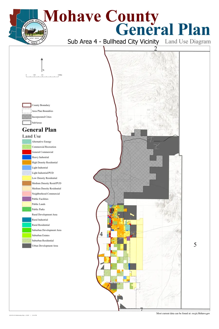 Sub Area 4 Bullhead City Vicinity map