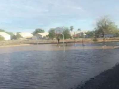 school flooded