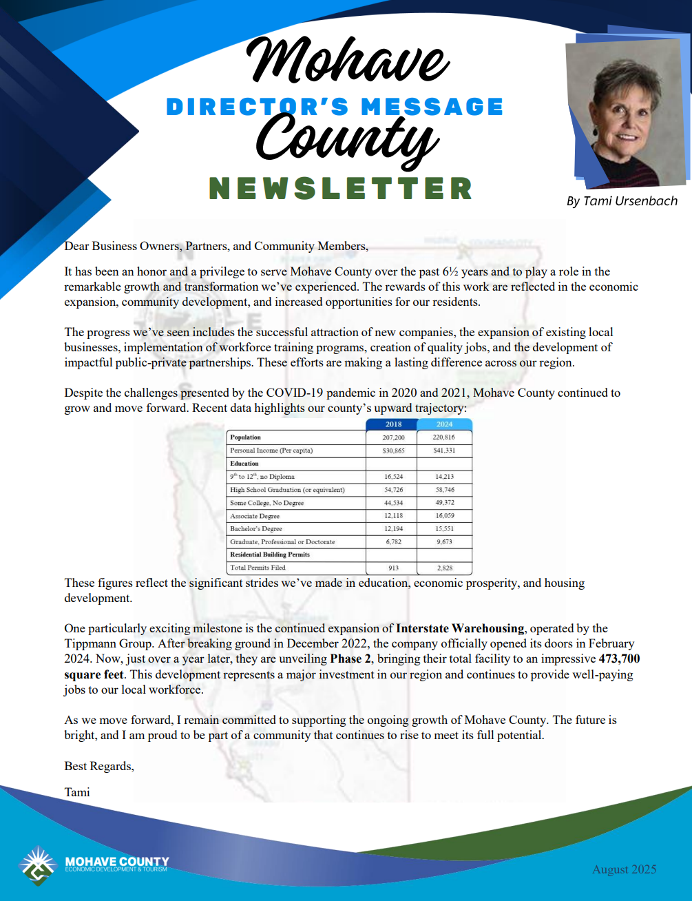 August newsletter cover