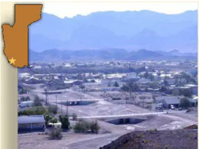 channel location map in mohave county with channel in the background