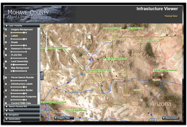 Infrastructure Viewer home page