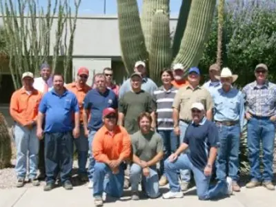 group photo of people involved in project