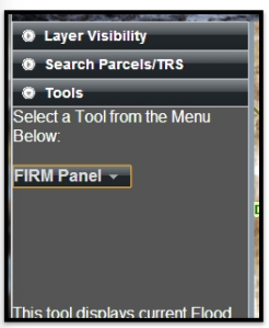 FIRM panel dropdown