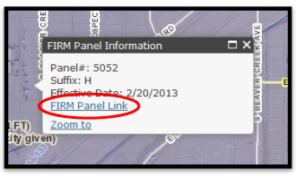 FIRM panel link circled
